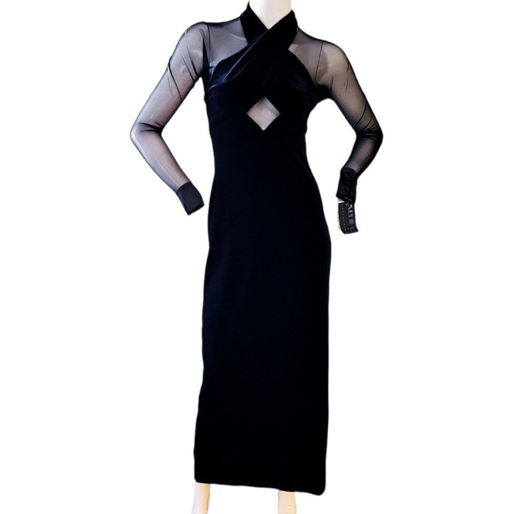 NWT 90s Niki Livas see Thru Dress